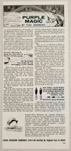 1967 Print Ad Johnson Purple Silver Minnow Fishing Lures Highland Park,IL - £8.53 GBP