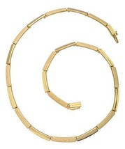 Handmade Gold Plated Elegant Statement Hammered Snake Women Necklace Uni... - £106.37 GBP