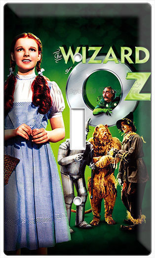 WIZARD OF OZ DOROTHY COWARDLY LION LIGHT SWITCH WALL PLATE KIDS BEDROOM DECOR