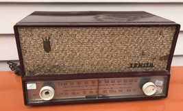 Vintage 1950’s Zenith #s-41786 am/fm Table Radio WORKING Burgundy - £107.92 GBP