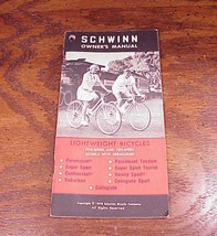 1970 Schwinn Owner&#39;s Manual Lightweight Bicycles, for 5 and 10 speed models - £6.25 GBP