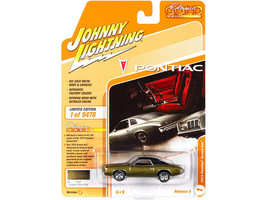 1973 Pontiac Grand Am Golden Olive Green Metallic w Black Vinyl Top Classic Gold - £15.20 GBP