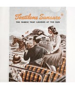 1947 Twitchell Fabrics Advertisement Textilene Sunsure Clothing DWJJ20 - $19.99