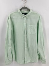Old Navy Mens Dress Shirt Size XL Light Green White Striped Button Up Co... - £15.57 GBP