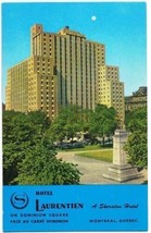 Montreal Quebec Postcard Hotel Laurentien on Dominion Square Sheraton - £2.33 GBP