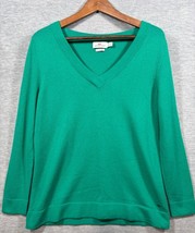 Vineyard Vines Green V-Neck Sweater Wool Cashmere S Womens - $324.25 MXN