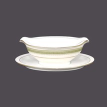 Noritake Enchantress gravy boat. Twin spouts, attached under-plate made Japan. - £55.94 GBP