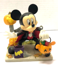 Disney Spooktacular Count Mickey Mouse Frightfully Vampire Halloween Figurine - $74.25