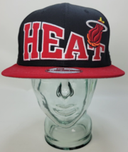New Era 9Fifty Miami Heat Snapback Hat Cap Hardwood Classics - £15.77 GBP
