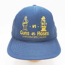 Mesh Snapback Trucker Hat Cap Guns N Hoses Uniform Specialists Vintage - £51.06 GBP