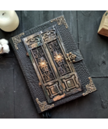Door journal handmade Gothic grimoire Witchy junk book for sale complete - $110.99 CAD