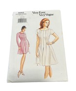 Vintage Vogue 9262 Sewing Pattern Dress Size 6-10 Womens A-Line Short Sl... - $273.69 MXN