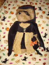 Boyds Bears Endora Spellbound Halloween Witch Bear With Black Cat - £16.88 GBP