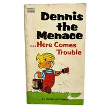 Vintage Dennis the Menace Here Comes Trouble Paperback Book 1971 - £4.60 GBP
