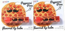 2 Ct Taste Beauty 0.12 Oz Pepperoni Pizza Flavored Lip Balm Smiles You C... - $10.99