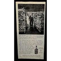 Jack Daniels Print Ad Vintage 1980 Tennessee Whiskey Charcoal Mellowed - £7.46 GBP