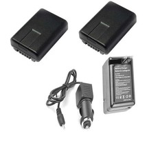 2X Batteries + Charger for Panasonic HC-V130P HC-V130K HC-V160 HC-V160K ... - £28.27 GBP