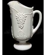 Vintage INDIANA GLASS COLONY 40 Ounce Pitcher HARVEST MILK 9.25&quot; With Ic... - $30.52