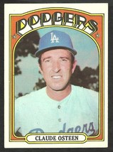 Los Angeles Dodgers Claude Osteen 1972 Topps Baseball Card #297 ex - £1.00 GBP