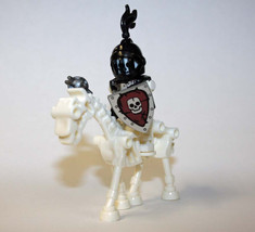 Building Toy Skeleton Knight H with White Horse animal Minifigure US Toys - $7.50