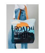 Cotton Woven Road Trip Mountain Scene Large Tote - $79.20