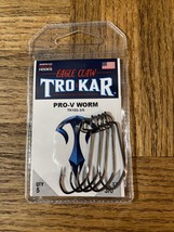 Eagle Claw Trokar Pro-V Worm Hook Size 3/0 - £19.26 GBP