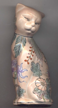 Vintage Japanese Hand Painted Ceramic Cats 7 1/4&quot; Tall - $24.41 CAD