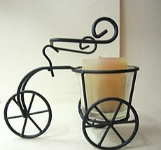 Candle Holder Wire Tricycle Votive  NEW - $8.04