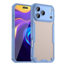 Generic Case for iPhone 12 (Color: Blue) Frosted Hard Back Hard Silicon ... - $823.93 MXN
