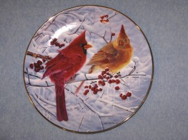 Plate, Porcelain Collector, Scarlet in Winter, with Certificate - £23.12 GBP