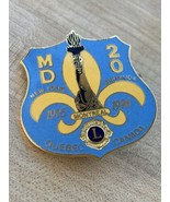 Lions Club Lapel Pin New York Bermuda Multiple Dist. 20 Montreal Quebec ... - $28.37 CAD