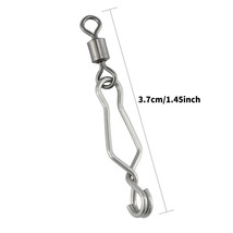 50/100Pcs Quick Change Fishing Speed Clip Swivel Snap Stainless Steel Saltwater  - £68.27 GBP