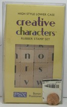 Rubber Stamp   PSX 28 High Style Lower Case Creative Characters SK502 20... - £11.80 GBP
