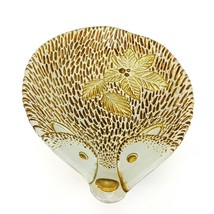 Hedgehog 3D Gold Metallica 9.5&quot; Candy Nut Decorative Dish Bowl Holiday D... - £10.08 GBP