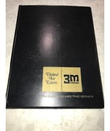 VINTAGE OLD LOGO UNITED AIRLINES &amp; 3M VINYL MEETING FOLIO - $16.35 CAD