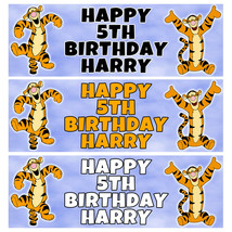 TIGGER Personalised Birthday Banner - Winnie Pooh Birthday Party Banner - £3.82 GBP