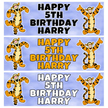 TIGGER Personalised Birthday Banner - Winnie Pooh Birthday Party Banner - $4.84