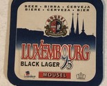 Luxembourg Black Lager Cardboard Coaster Vintage Box3 - $4.94