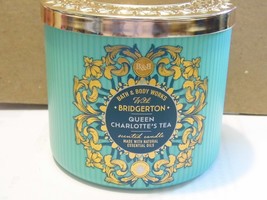 BRIDGERTON Queen Charlotte&#39;s Tea Bath &amp; Body Works 3 Wick Candle  14.5OZ  New - £22.40 GBP
