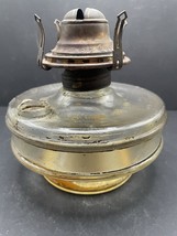 ANTIQUE SCOVILL MFG. CO. QUEEN ANNE No.2 OIL KEROSENE LAMP CLEAR PRESSED... - $24.72