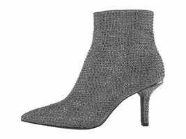 Michael Kors Katerina Embellished Glitter Ankle Boot Black/Silver Size 6.5 NIB - £167.41 GBP