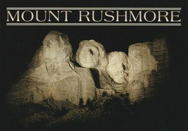 Postcard Mount Rushmore Night View Unused Continental Card South Dakota - £4.65 GBP