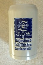 Augustiner Brau Munich salt-glazed GIANT 3L Masskrug German Beer Stein - $99.95