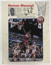 Vernon Maxwell Signed Autographed Color 8x10 Photo - Philadelphia 76ers - £11.85 GBP