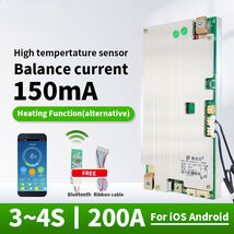 Smart BMS 4S 12v Lifepo4 200A Free Bluetooth Li-ion Battery Balance Boar... - $113.27