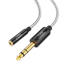 CableCreation 1/4 to 3.5mm Headphone Cable 6FT, TRS 6.35mm 1/4 Male to 3... - $25.99