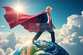 President Donald Trump As Leader Of The Free World Patriotic 4X6 Ai Photo - $8.99