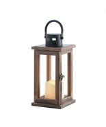 Lodge Wooden Lantern With Led Candle - $44.90 CAD