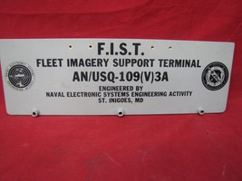 Official Retired US Department of the Navy Sign Plaque F.I.S.T - $39.59
