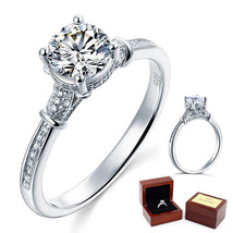 1 Ct Lab Created Diamond Affordable Cathedral Promise Ring 925 Sterling ... - $99.99